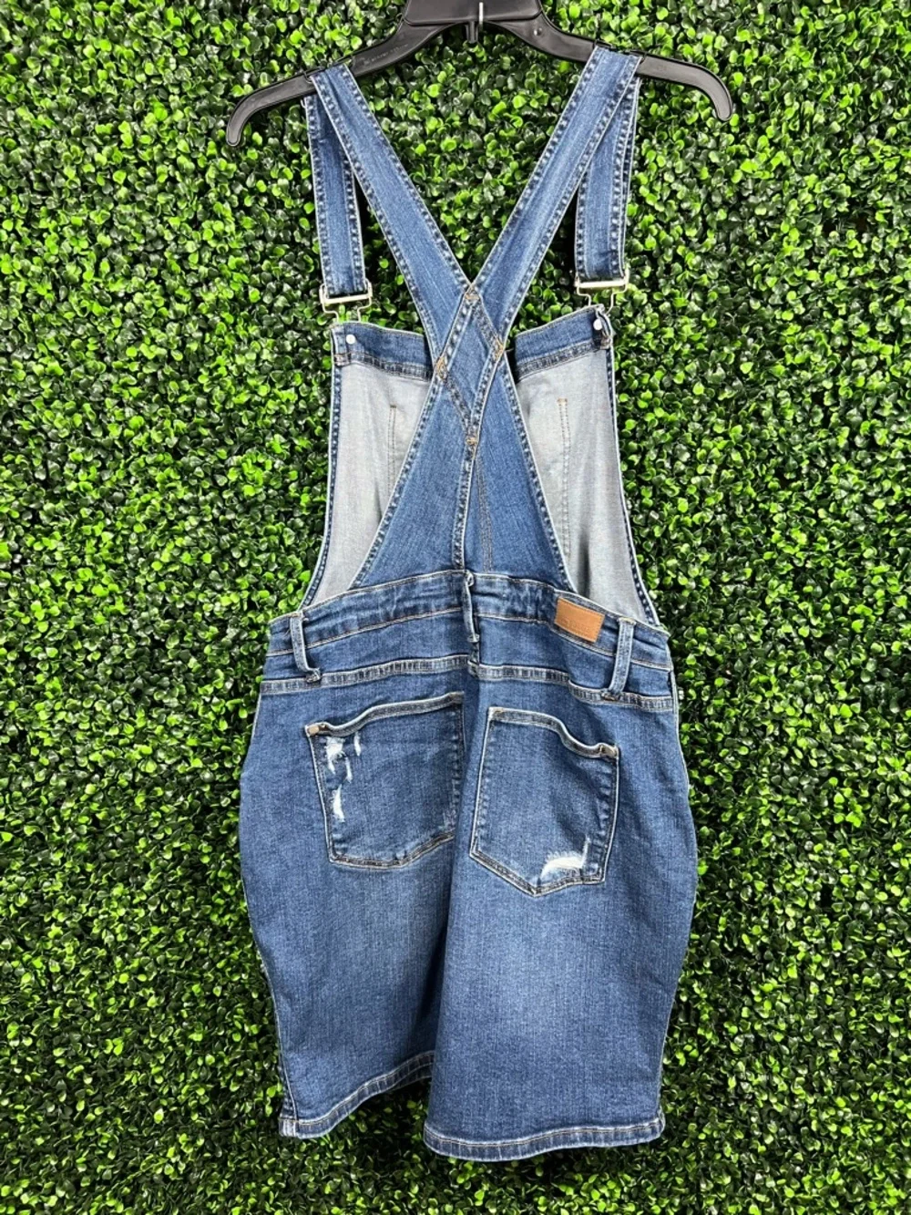 JUST BLUE | Denim Short Overalls